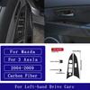 For Mazda 3 Axela 2004-2009 Carbon Fiber Front Door Window Lift Control Panel Frame Car Accessories Interior Decorative Stickers