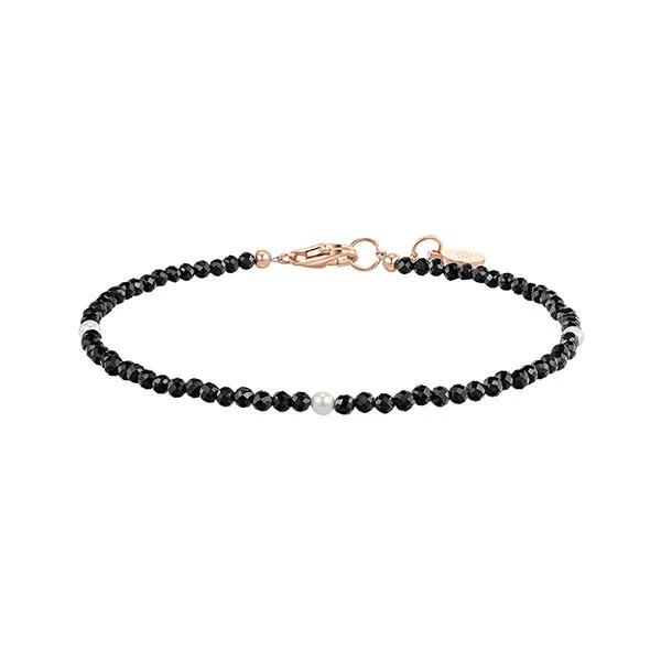 Bracelet de perles d'épinelle noire J.Fenella 2 mm (JJJTBN4BS039SR7S0)