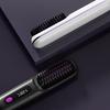 Cordless Ionic Hair Straightener Brush 3-in-1 Straighten Curl & Smooth Negative Ion Hair Brush Portable & Rechargeable Fast Heating