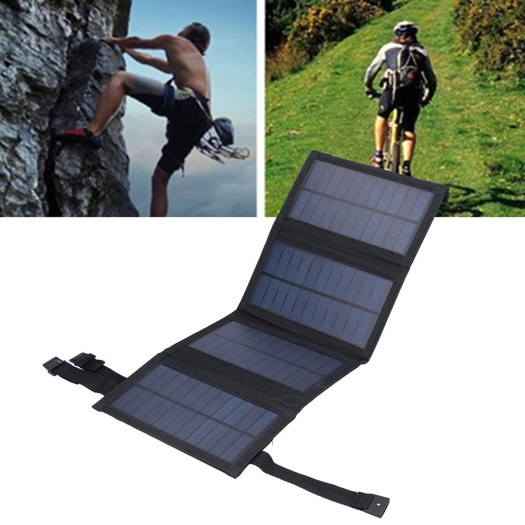 20W USB-Solarpanel Faltbar Tragbar Polykristalline Solarzellen r für den Außenbereich