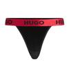 Hugo Womens/Ladies Logo Velvet Stretch Thong