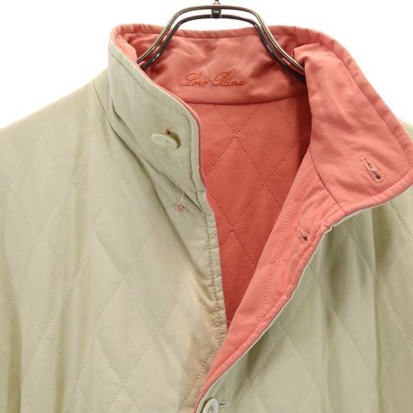 Loro Piana made in Italy reversible Quilted jacket 46 Salmon pink x beige Women Used