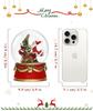 Lewondr Snow Globe Santa Claus and Christmas Tree Not with LED Battery Christmas Interior Decor - [Manual Snowfall, Automatic] Light, Operated,