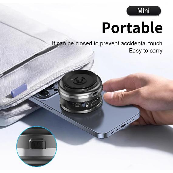 Electric Suction Cup Magnetic Cell Phone Holder Car Gym Magnetic Suction Angle Can Be Adjusted 360° Rotation Automatic Vacuum Adsorption Ultra-Light