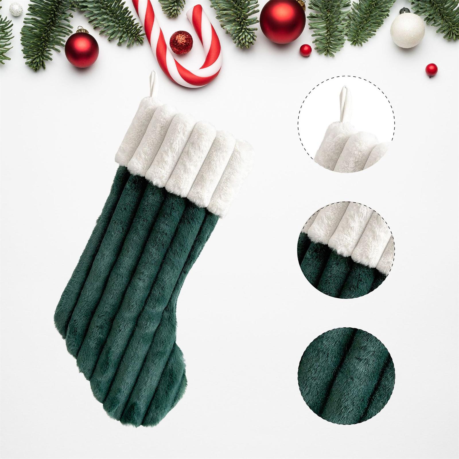 

48cm Christmas Socks Home Decoration Xmas Tree Hanging Ornaments Home Door Wall Decor One Size