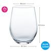 Toyo Sasaki Glass Wine Set of 2 Glasses, Clear, 325ml, G101-T270,