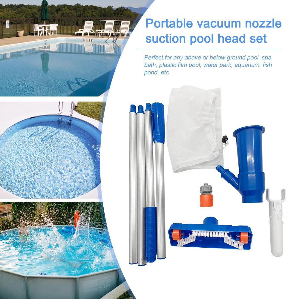 Outdoor Pool Vacuum Cleaning Kit Clean Pool Bottoms Net Pool Filter Swimming Pool Vacuum Cleaner Set Cleaning Skimmer Pool Tool
