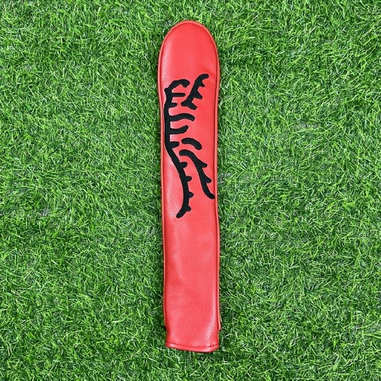 PU Leather Golf Club Protector Alignment Stick Cover Line Pattern Golf Alignment Stick Cover Case Holder Golf Supplies
