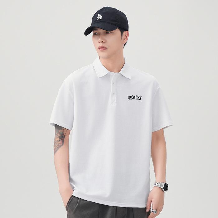 New Summer T-shirt Loose Lapel Short-sleeved POLO Shirt T-shirt
