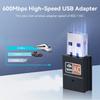 600M USB Network Adapter WIFI Dual Band 2.4/5GHz Free Driver Wireless Network Card Suitable for Windows 10/11, Linux, MAC OS
