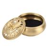 3pcs Easy Cleaning Incense Cone Holder With Lid Brass Incense Burner  For Home Yoga Spa Decor