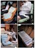Cartoon Bubble Toast Seat Cushions: Front/Rear Car, Office, Dormitory, Long-Sitting Chair, Lumbar Support