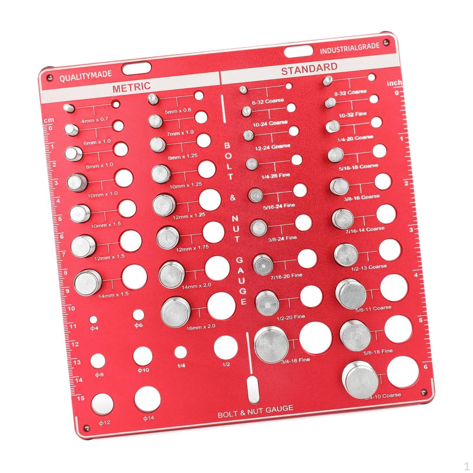 

Гайка и болт резьба чека, твердое измерение износостойкость красный