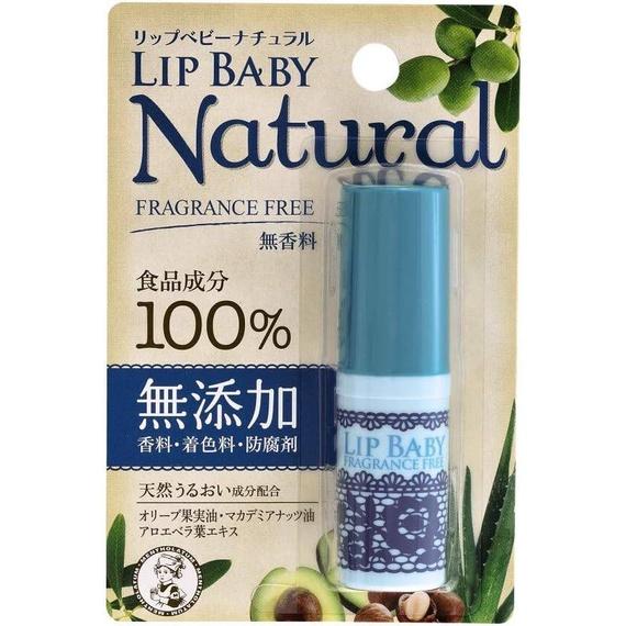 Rohto Mentholatum Lip Baby Natural  Fragrance Free  Pure Honey 4g