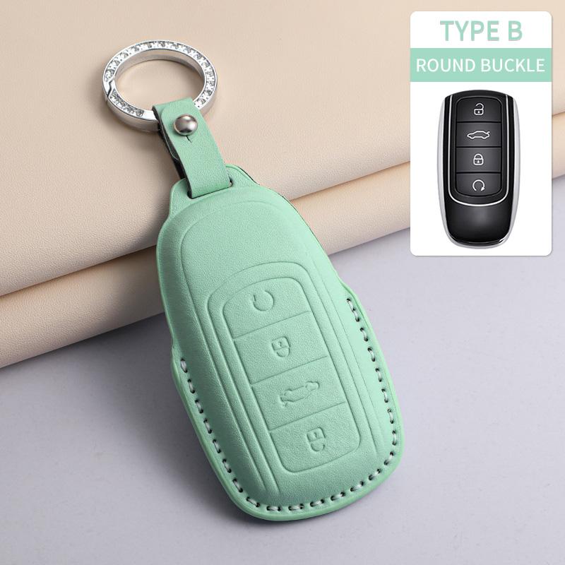 

For Chery Tiggo 5 7 8 Tiggo 8 3X Arrizo 5 6 Pro Gx 5X Eq7 Jaecoo J7 7 J8 Omoda 5 C5 Pu Car Keychain Shell Holder Car Accessories