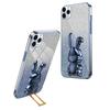 For iPhone 11 Pro Max Cartoon Rabbit Case Pull-out Kickstand Smart Phone Cover