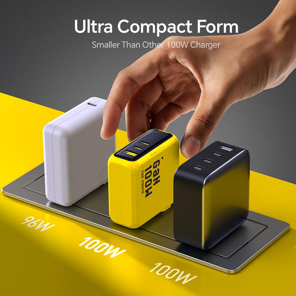 Youth 100W GaN Charger for Macbook Laptop Tablet Fast Charging For iPhone Xiaomi PD3.1 USB Type C Charger For iPhone 16 15