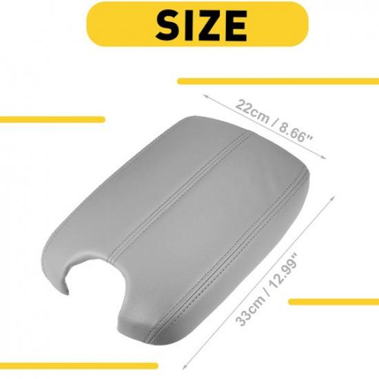 Center Console Armrest Lid Cover Gray Leather For 08-12 Honda Accord New