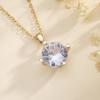 Cross Classic Copper Zirconia Necklace: Light Luxury Clavicle Chain Pendant Jewelry