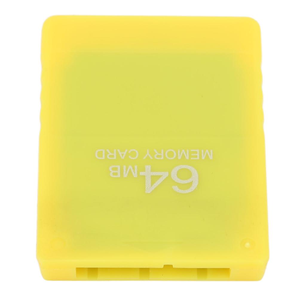 64MB Gaming Memory Card High Speed FMCB1.966 Video Game External Data Card for PS2Yellow