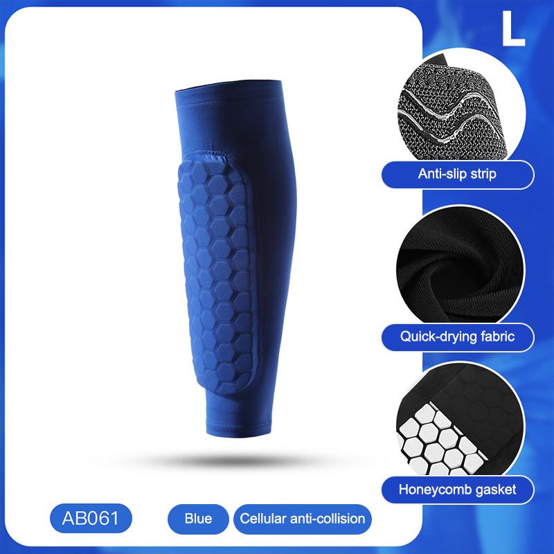 Waben-Schienbeinschoner Ski-Beinpolster Atmungsaktiv Anti-Kollision Fußball Basketball Radfahren Schützend Elastische Sport-Leggings 1 Stück