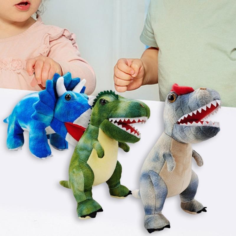 Soft Plush Dinosaur Puppet Doll Toy For Children Educational Role Playing Dinosaur Stuffed Animals Toy for Storytelling