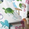Meereslebewesen, Fische, Tiere, durchsichtige Vorhänge, Schlafzimmer, Voile-Vorhang, Wohnzimmer, Fenster, durchsichtige Vorhänge, Küche, Tüllvorhänge