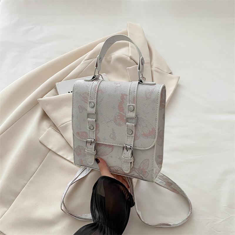 

Рюкзак женский 2024 летний новый простой модный рюкзак корейский ретро рюкзак простая сумочка розовый