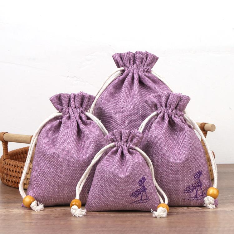 Custom Cotton Linen Drawstring Pouch: Small Cup, Jewelry, Storage, Brocade, Cultural Relic, or Bead Tray Bag