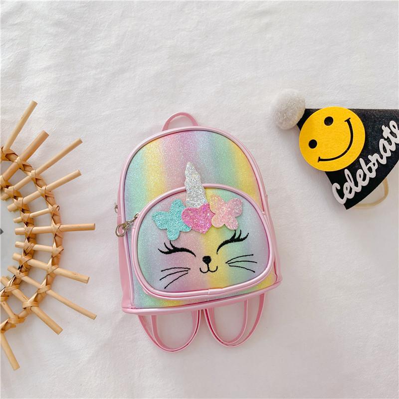 Adorable Korean Style Children's Backpack Cute Cartoon Print For Kids School Use
