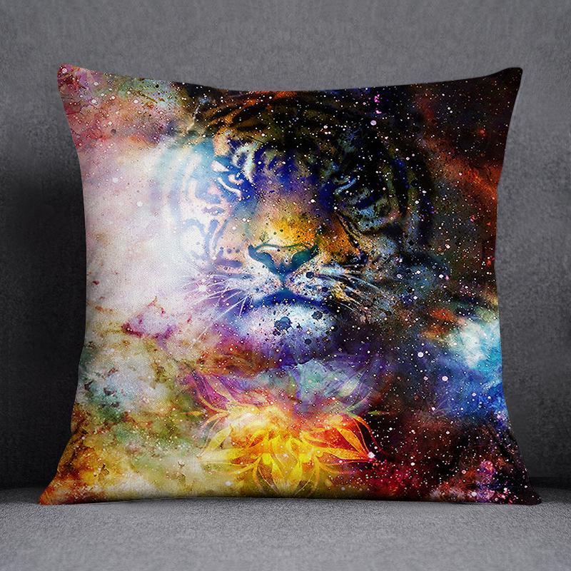 African Animal Beasts Home Decoration Pillowcase Square Pillowcase Home Office Decoration Cus On Cover