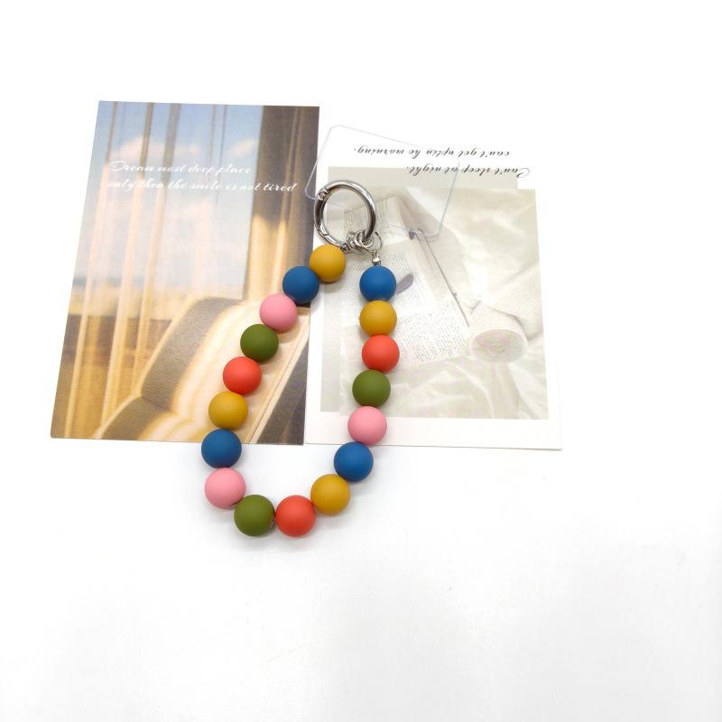Bunter Perlen-Handyanhänger & Schlüsselanhänger-Lanyard