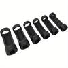 6-teiliges Stahl-Federbeinmutter-Steckschlüssel-Set, 12-Punkt, 1/2"-Antrieb, Größen 16mm-24mm, Robustes Werkzeugset für die Autowartung