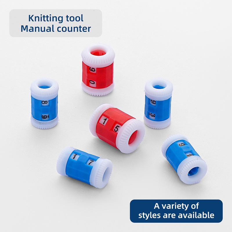 Handmade Plastic Knitting Needle Counter for DIY Sweater Stitch Tracking