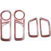 ABS Inner Car Look Interior Door Handle Panel Cover Trim for Toyota Tacoma 2011 2012 2013 2014 2015 (Carbon Fiber)
