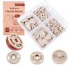 Open-and-Close Fabric Connectors, Four-Part ABS Plastic Garment Fasteners Clasps with Integrated Prongs for Alterations and Repairs