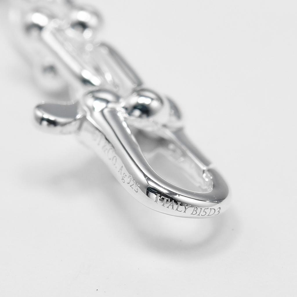 TIFFANY&Co. Hardware Microlink Armband Handgelenkgröße 6,7" Silber 925 7,29g Damen Gebraucht
