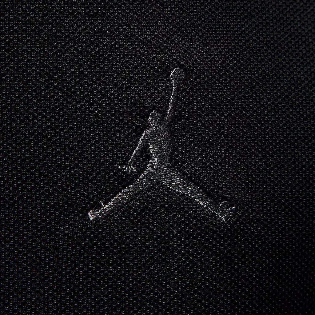 Jordan Solid Color Button Short Sleeve Loose Polo Shirt Men tops Black IB1041-010