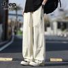 JEEP SPIRIT Men's Ice Silk Wide-Leg Casual Pants