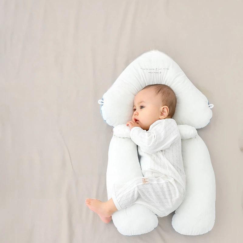 Adjustable Baby Shaping Pillow, Soothes the Baby, Corrects Head Shape, Specially Designed for Newborns, Drawstring Style, Comfort Pillow