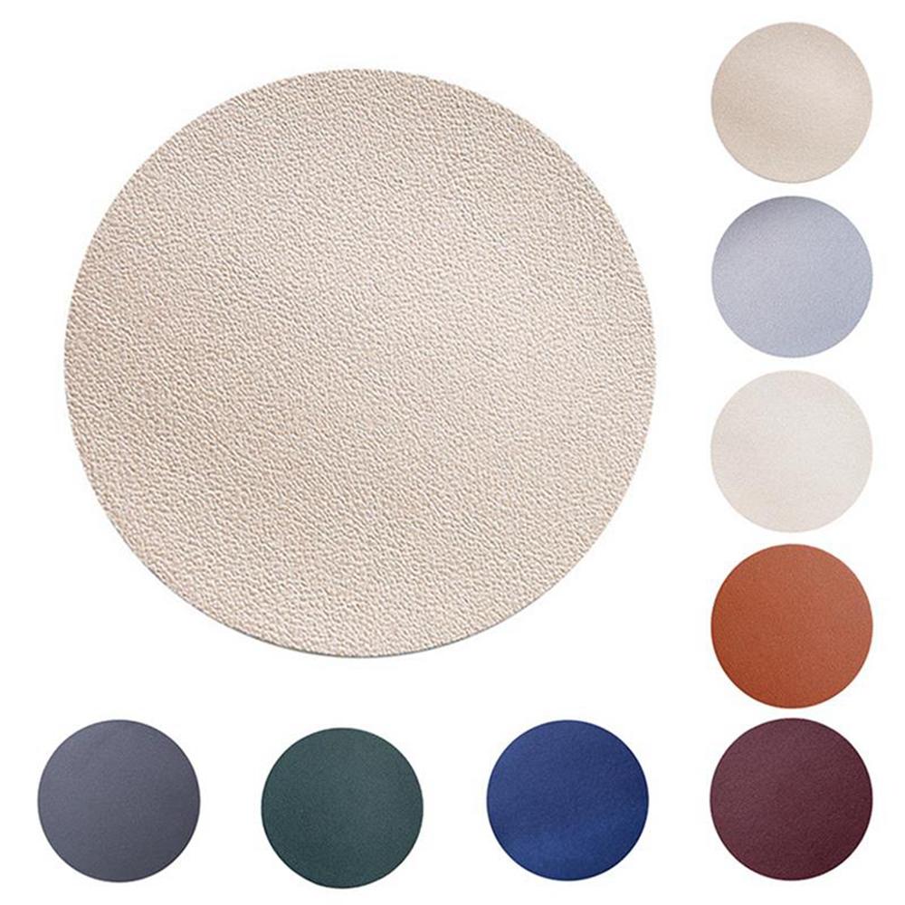 Faux Leather Waterproof Bowl Heat Resistant Insulation Coasters Placemat Home Decor Cup Mat