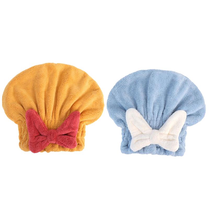 FASHION Lovely Little Bear Hair Drying Cap Towel Microfiber Quickly Dry Hair Shower Hat Wrapped Towels Bathing Cap Bathroom Accessories