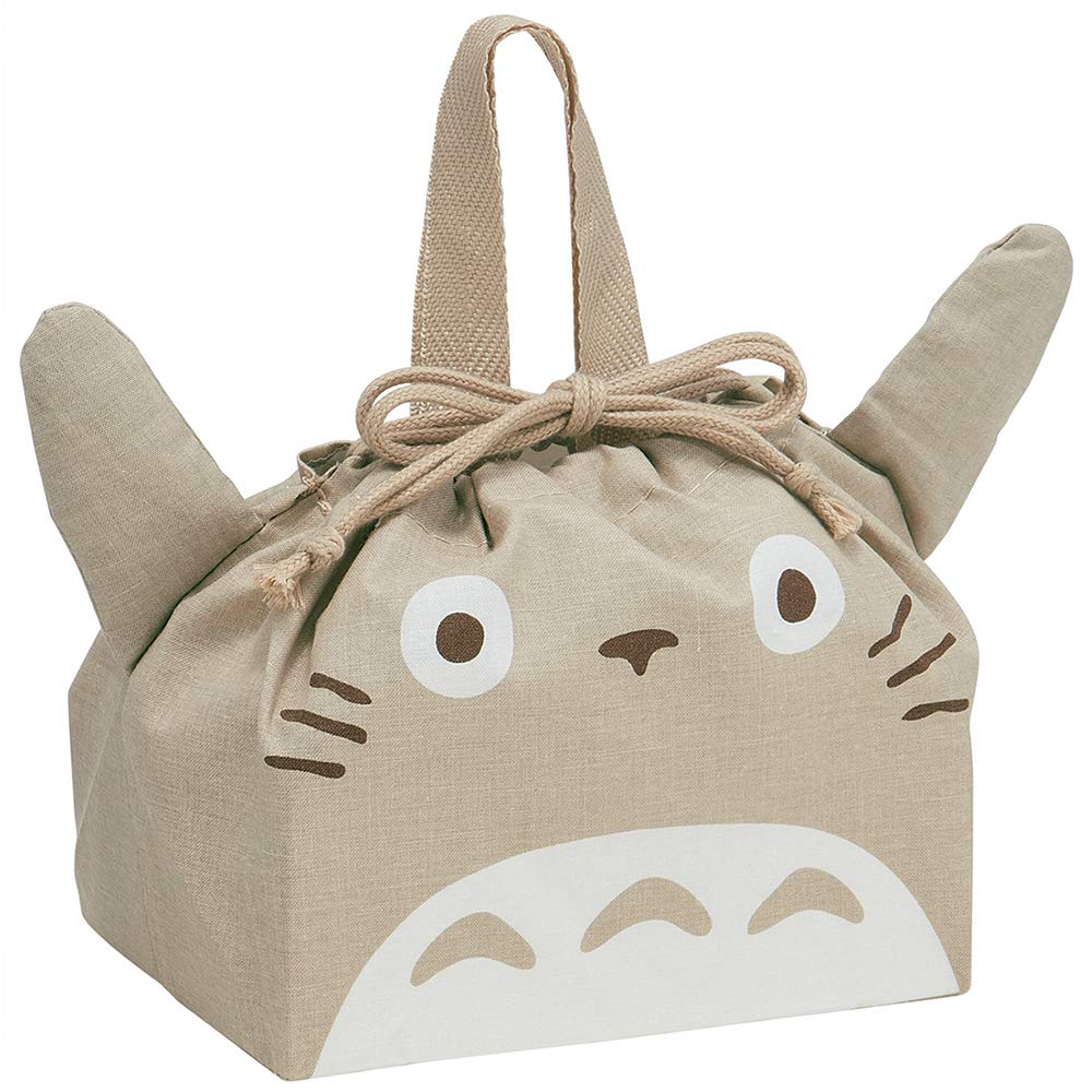 Skater Kid's Lunch Bag Totoro Ghibli Die-Cut Drawstring Pouch KB7D-A