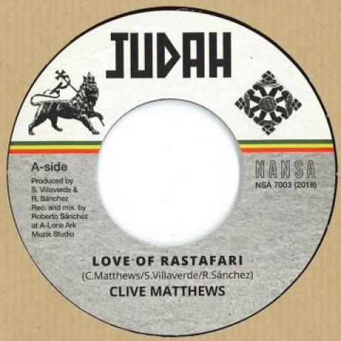

7-дюймовая пластинка CLIVE MATTHEWS - Love Of Rastafari / Даб-версия NSA7003 Judah/Nansa 2018 Европа Регги, Ска и Даб Б/У