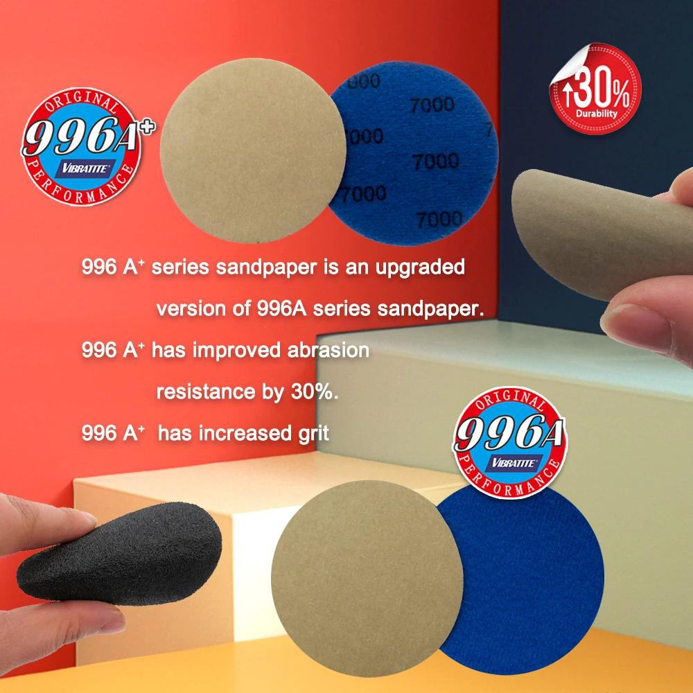 3 Inch Wet Dry Sanding Paper 75MM 320-10000 Grit Hook and Loop Sandpaper 50Pcs Electrostatic Planting Silicon Carbide