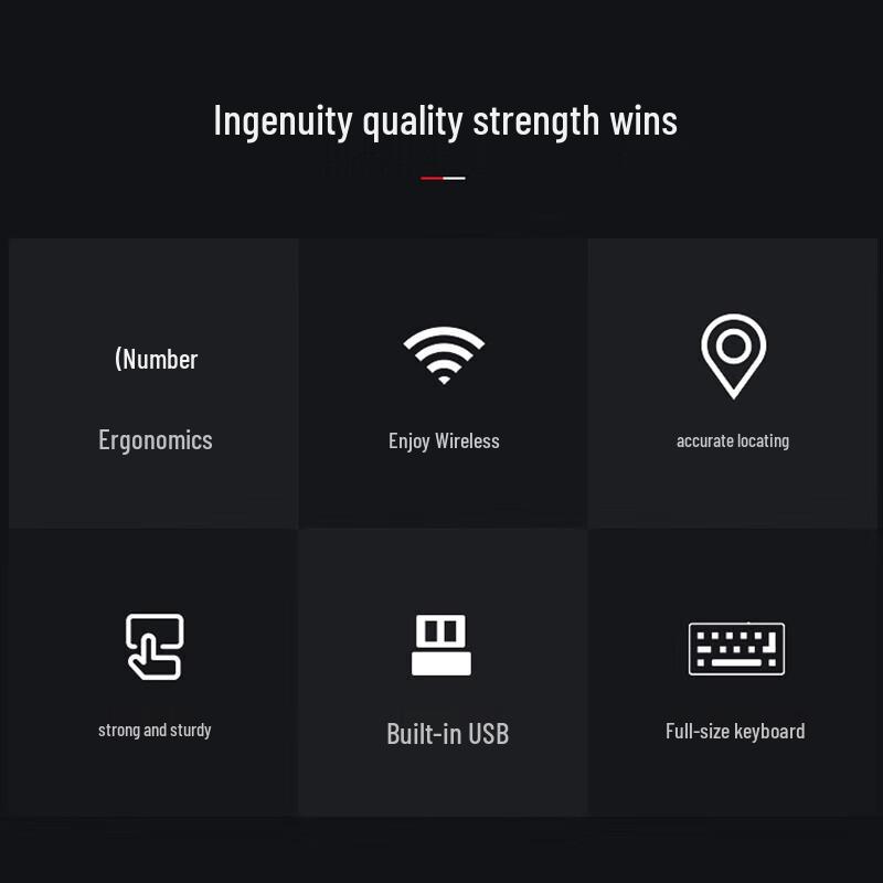 Lenovo KN101 Wireless Keyboard and Mouse Combo