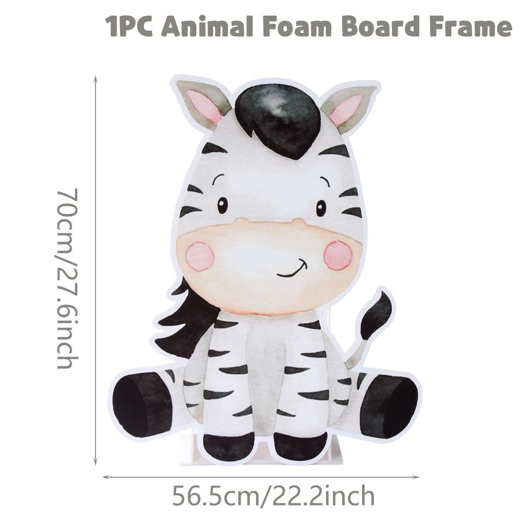 Jungle Animal Backdrop Safari Birthday Party Decoration Kids Woodland Wild One Lion Themed Party Supplies Baby Shower Decor