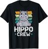 Hippo Crew Hippos Cute Saying Hippopotamus Hippo Gift Unisex T-Shirt