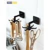 1pc 360 Degree Rotatable  Punch Free Six Claw Hook Kitchen Spatula Spoon Storage Wall Mounted Hanger