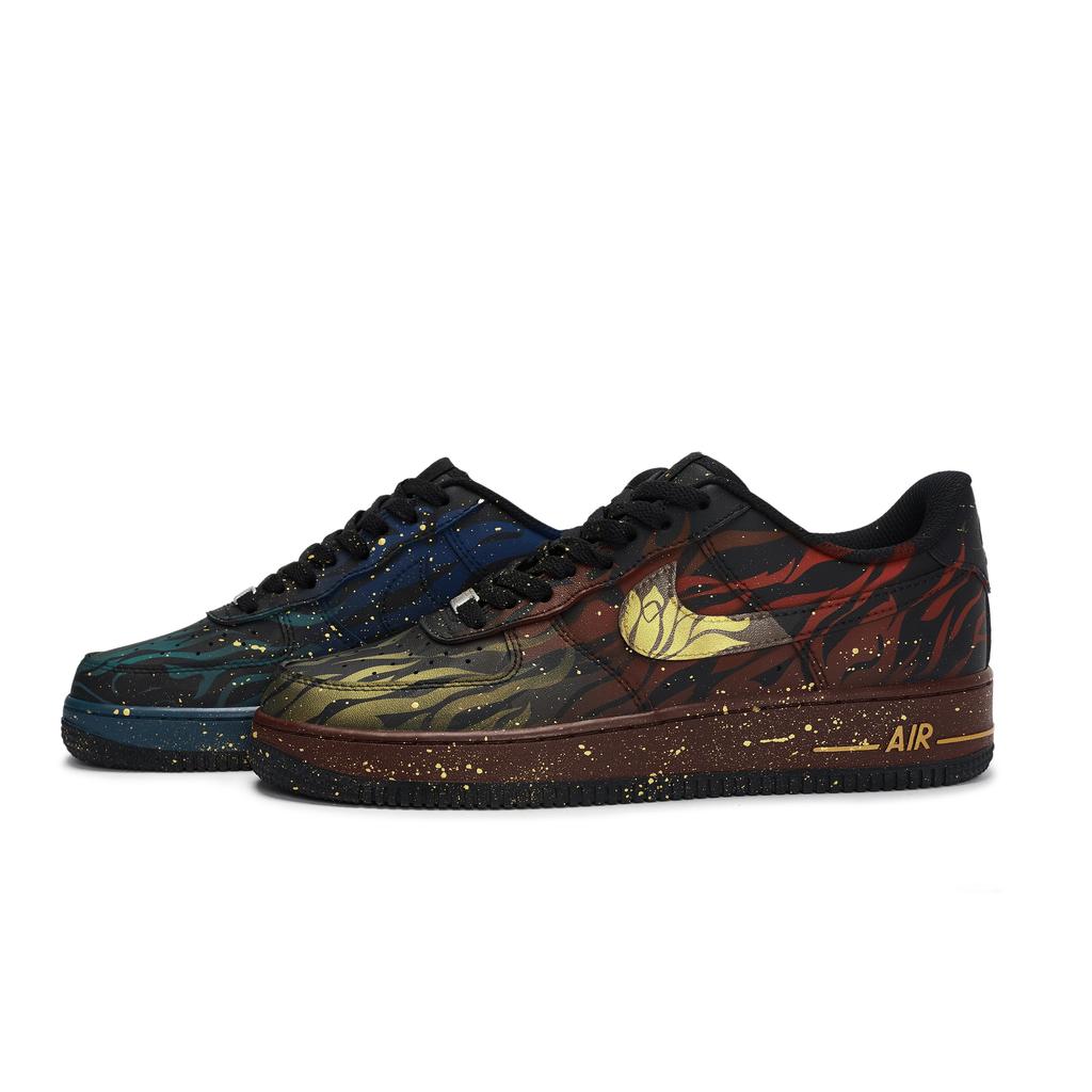 Nike Air Force 1 811 Manufacturing, Yin And Yang Twins, Special Shoe Box Slip Resistant Abrasion Resistant CW2288-001(Team80-S-BOX)